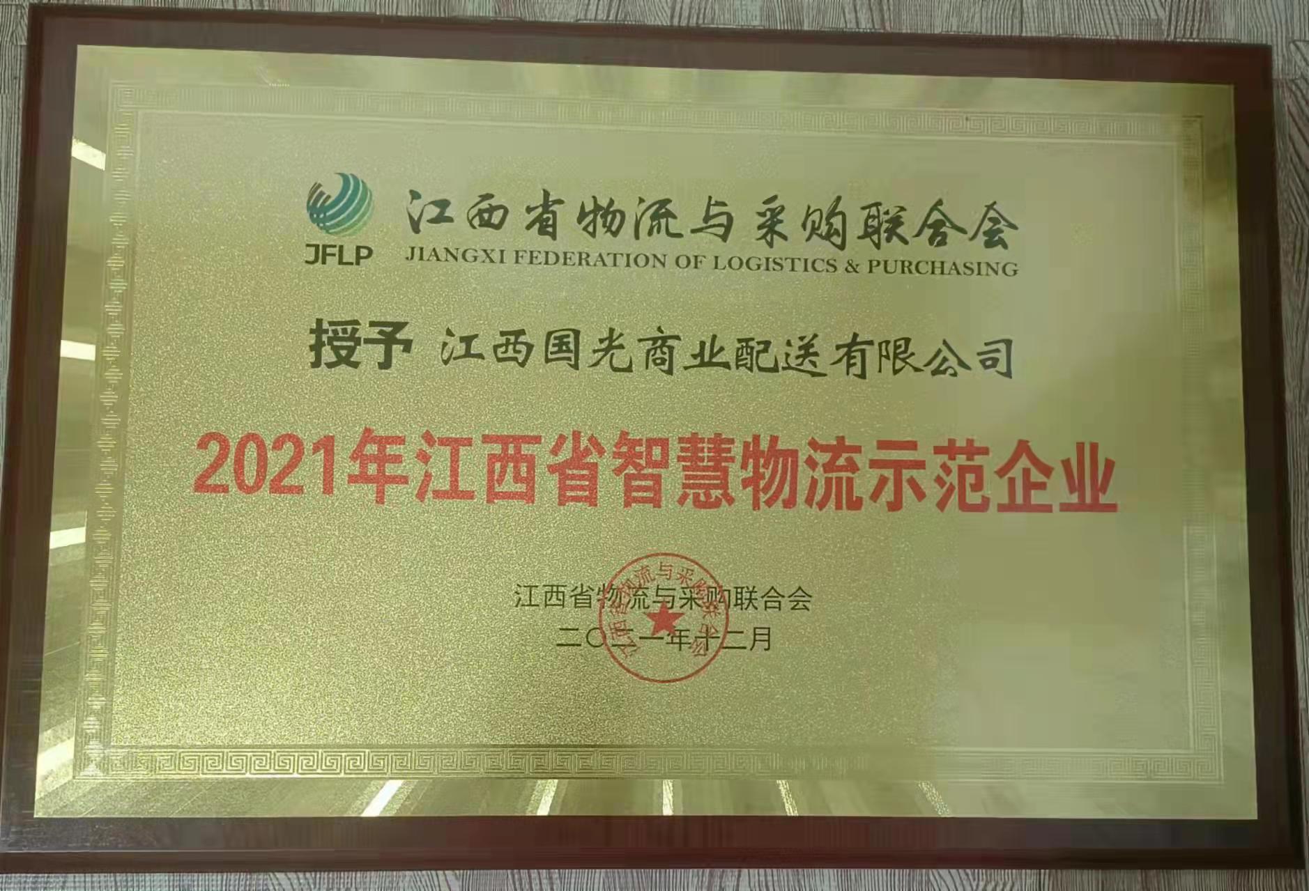 江西省智慧物流示范企業(yè)